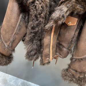 Oversized Cropped Faux Fur Winter Jacket - Multiple Colors